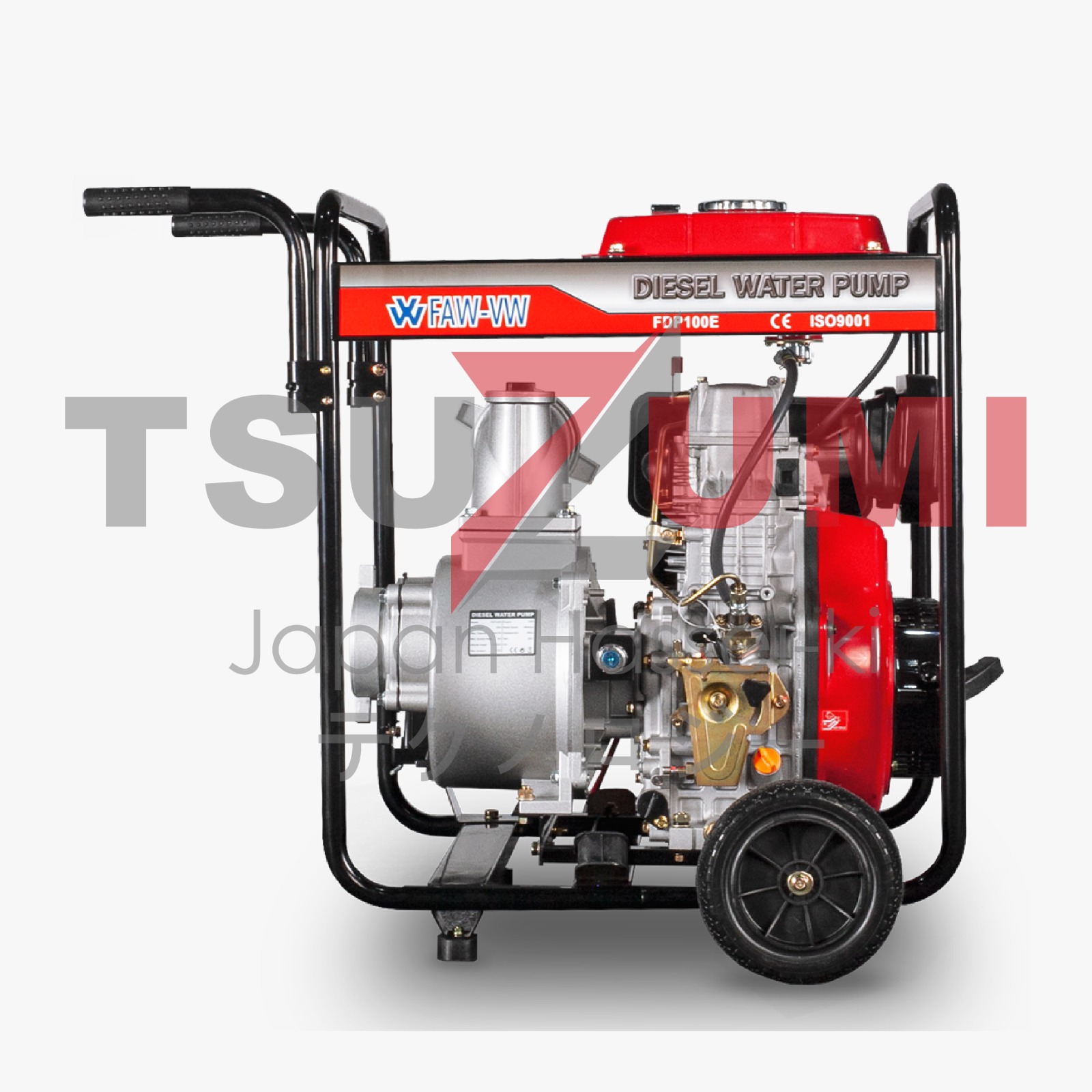 Pompa diesel alkon irigasi 4 inch waterpump solar FAW-VW FDP100E