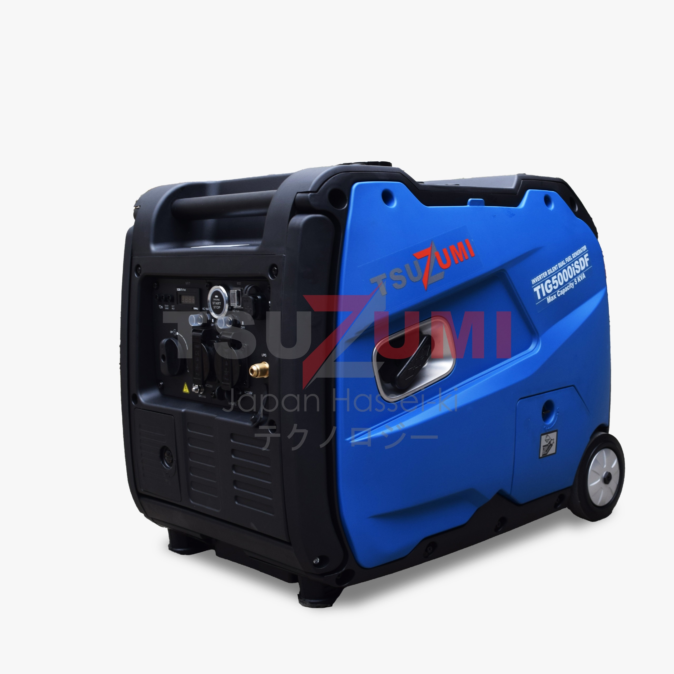 Genset Silent Inverter 5 KVA 4 KW Bensin & LPG 1 Phase TIG5000ISDF