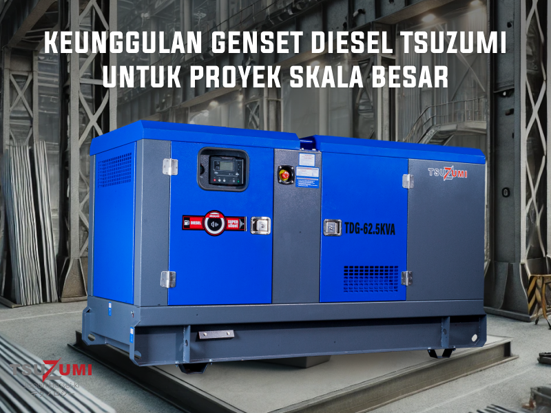Keunggulan Genset Diesel Tsuzumi untuk Proyek Skala Besar