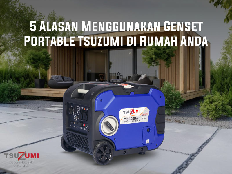 5 Alasan Menggunakan Genset Portable Tsuzumi di Rumah Anda