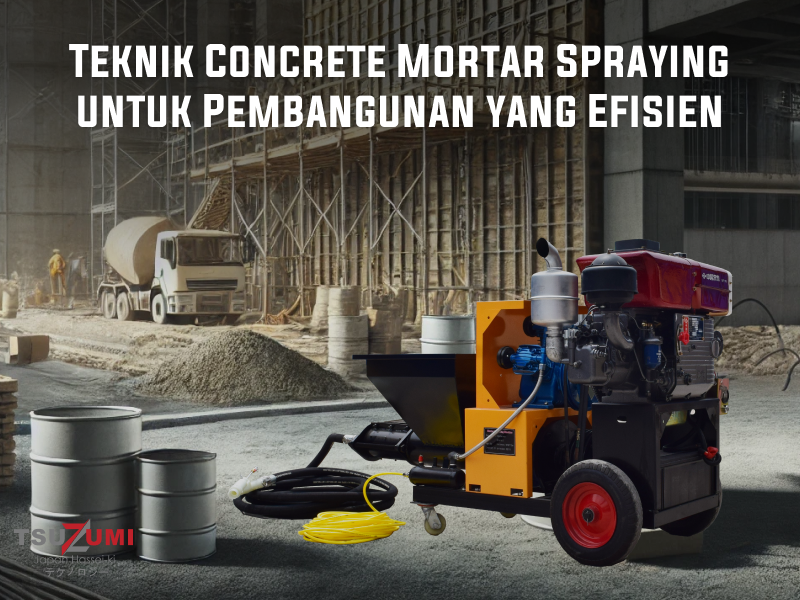 Teknik Concrete Mortar Spraying untuk Pembangunan yang Efisien