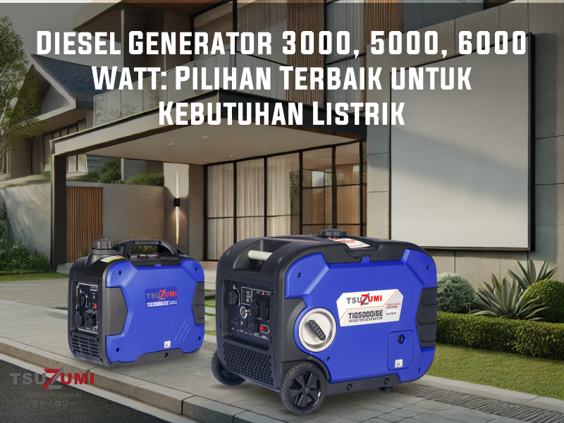 Diesel Generator 3000, 5000, 6000 Watt: Pilihan Terbaik untuk Kebutuhan Listrik