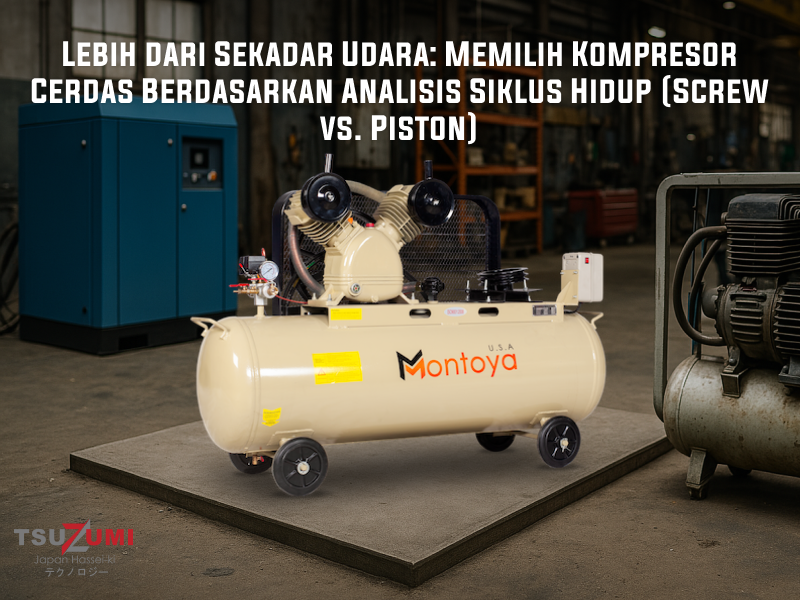 Lebih dari Sekadar Udara: Memilih Kompresor Cerdas Berdasarkan Analisis Siklus Hidup (Screw vs. Piston)