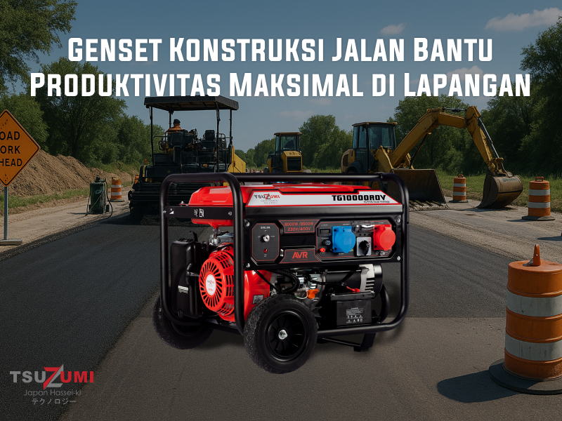 Genset Konstruksi Jalan Bantu Produktivitas Maksimal di Lapangan