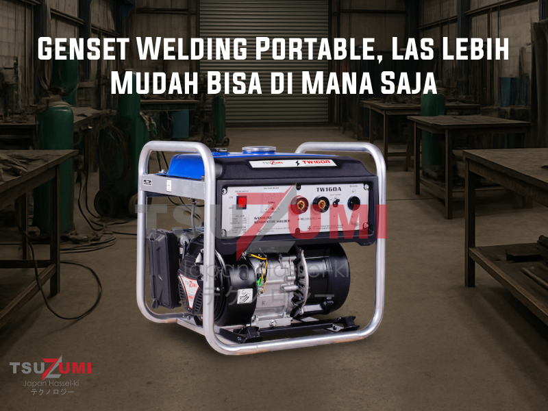 Genset Welding Portable, Las Lebih Mudah Bisa di Mana Saja