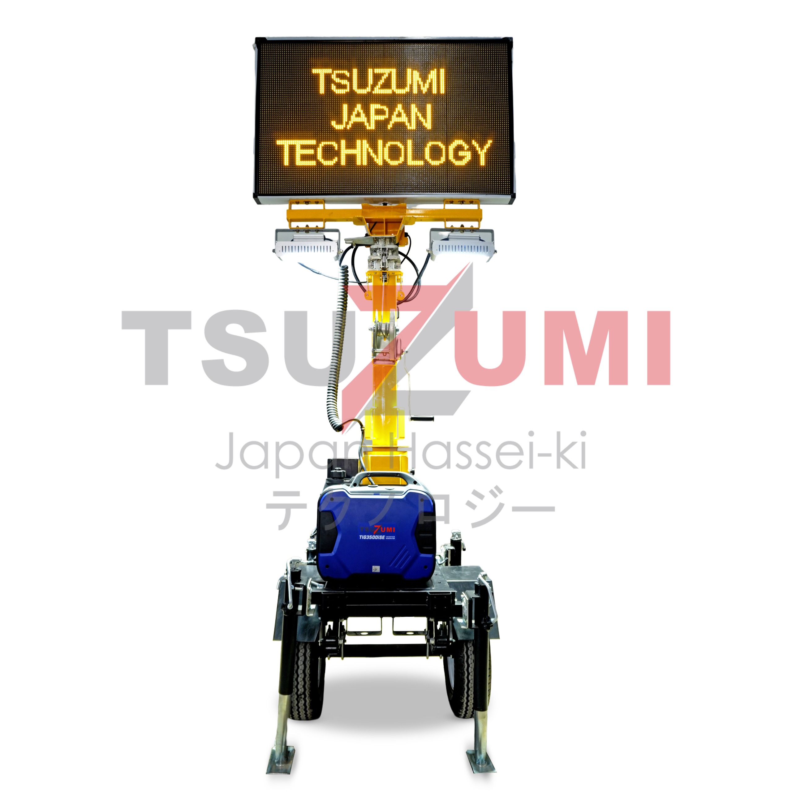 Tower Light Tsuzumi LT-6WL Komplit Genset Tsuzumi TIG 3500 ise