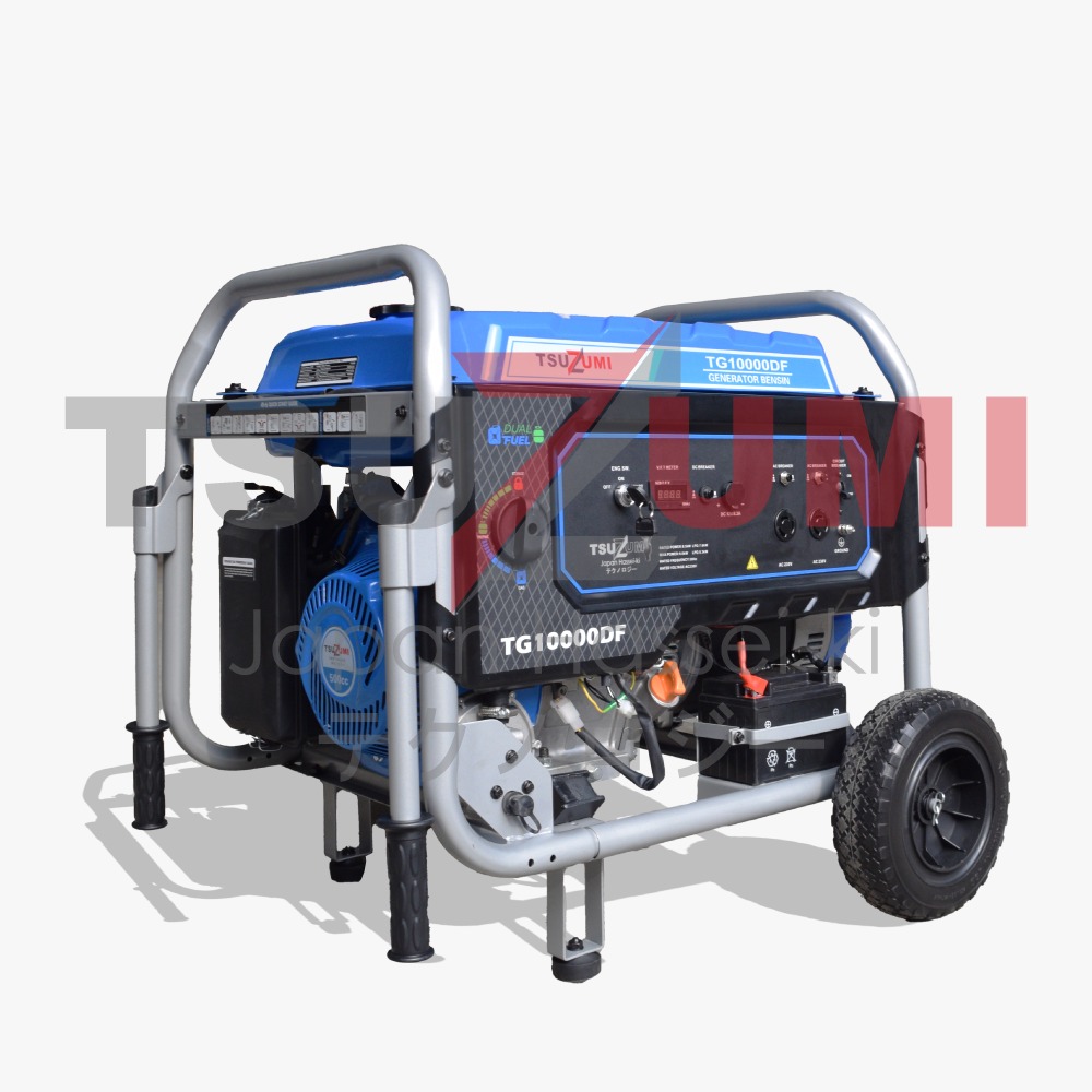 Genset Open 10 KVA 8 KW Bensin & LPG 1 Phase TG10000DF