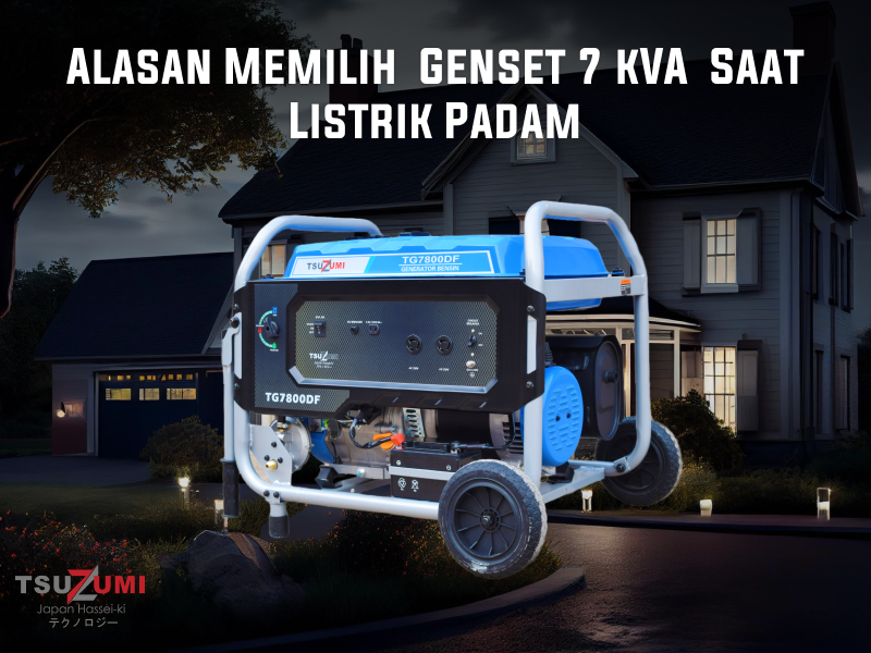 Alasan Memilih Genset 7 kVA Saat Listrik Padam