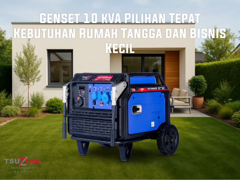 Genset 10 kVA Pilihan Tepat untuk Kebutuhan Rumah Tangga dan Bisnis Kecil
