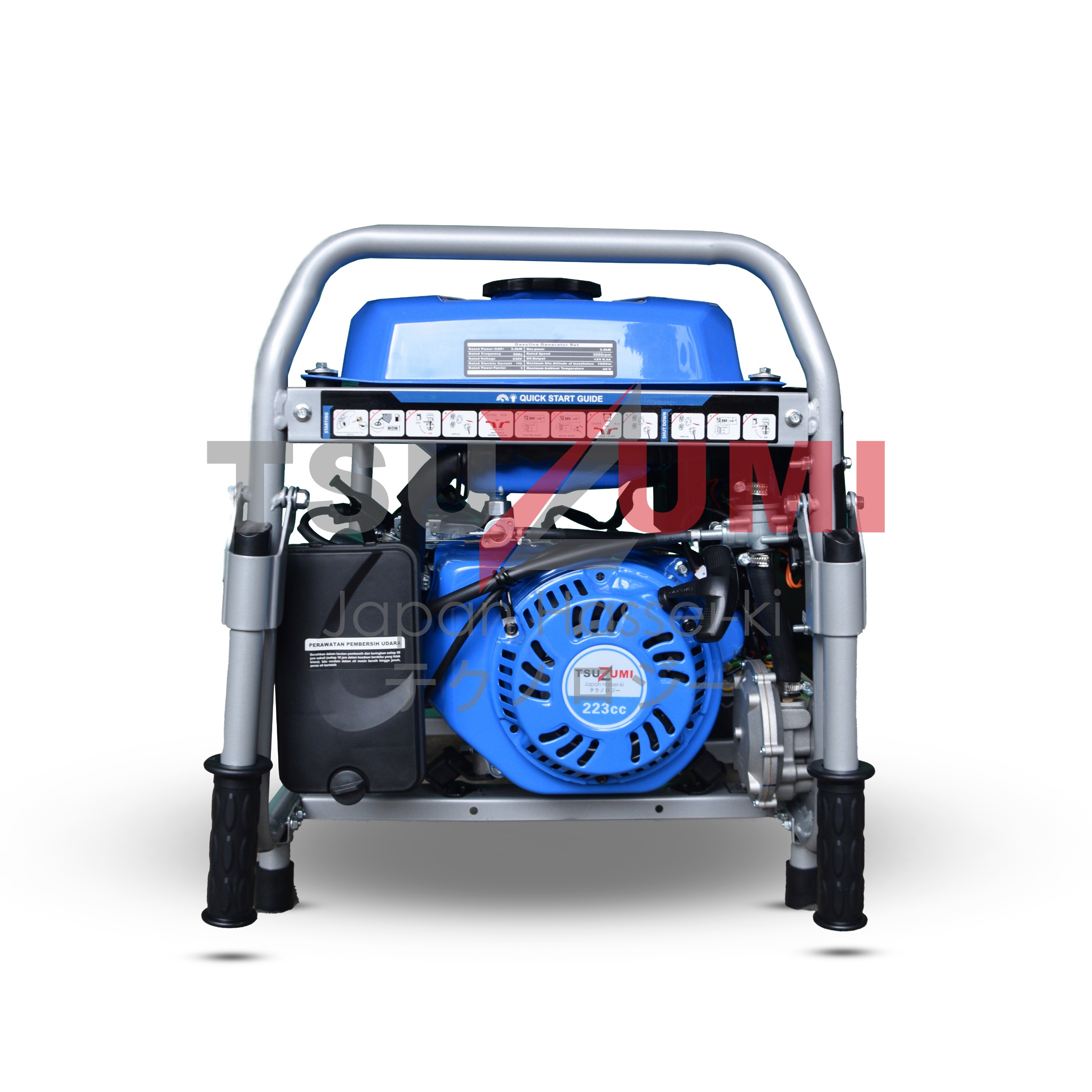 Genset Open 5 KVA 3.2 KW Bensin & LPG 1 Phase TG5000DF