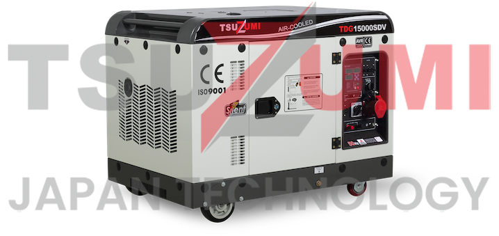 Genset Silent Diesel TDG15000SDV 15 KVA 12 KW 3 Phase