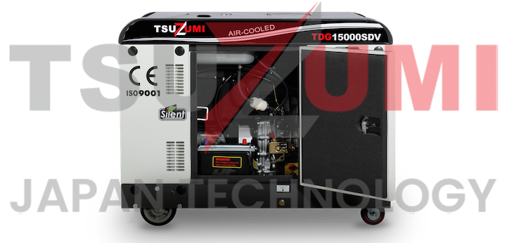Genset Silent Diesel TDG15000SDV 15 KVA 12 KW 3 Phase