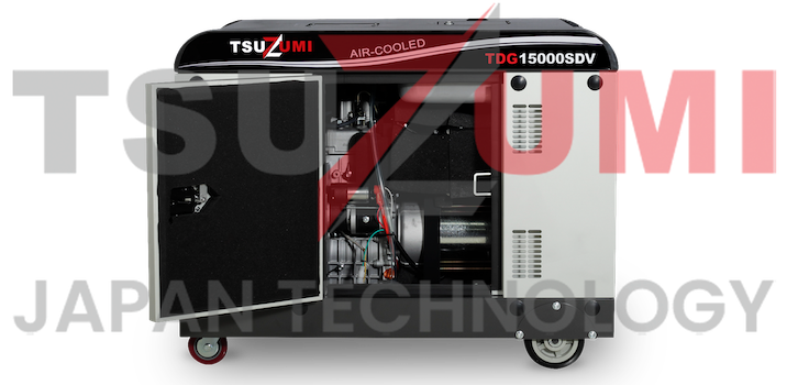 Genset Silent Diesel TDG15000SDV 15 KVA 12 KW 3 Phase