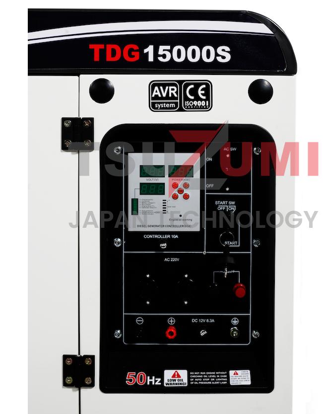 Genset Silent Diesel TDG15000S 15 KVA 12 KW 1 Phase