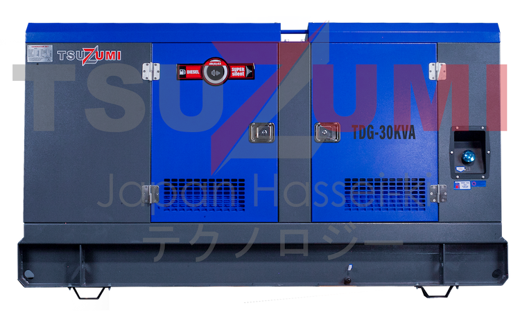 Genset Silent Diesel 30-1 KVA 24 KW 1 Phase