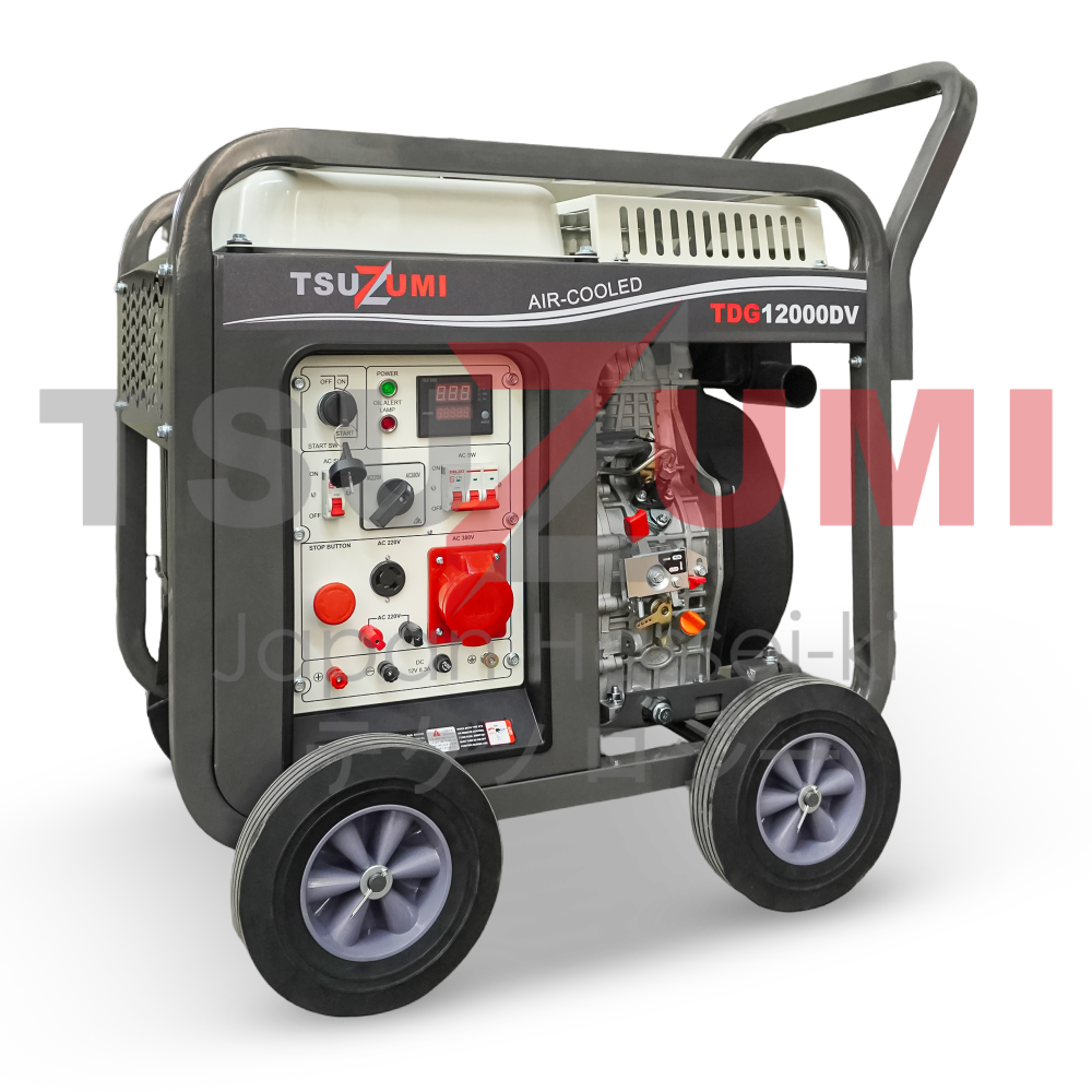 Genset Open Diesel 12 KVA 10 KW 3 Phase TDG12000DV