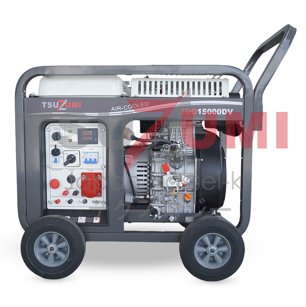 Genset Open Diesel 15 KVA 12 KW 3 Phase TDG15000DV