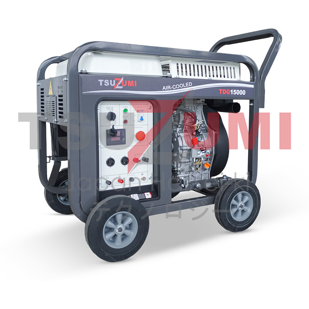 Genset Open Diesel 15 KVA 12 KW 1 Phase TDG15000