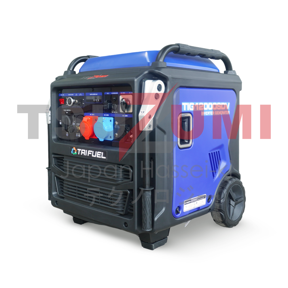 Genset Silent Inverter 12 KVA 10 KW Bensin & LPG 3 Phase TIG12000SDV
