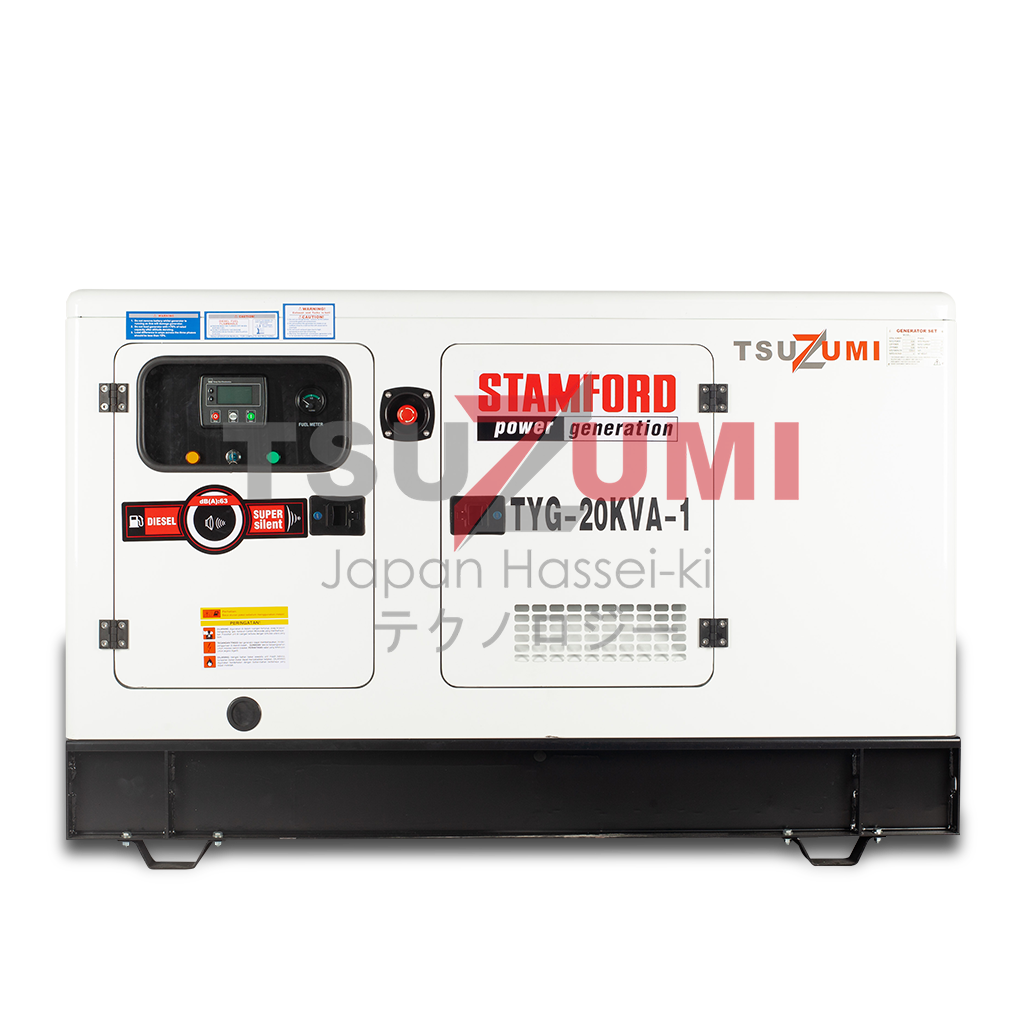 Genset Silent Diesel 20 kva 1 phase Tsuzumi TYG 20-1 Kva Engine Powered by Yanmar