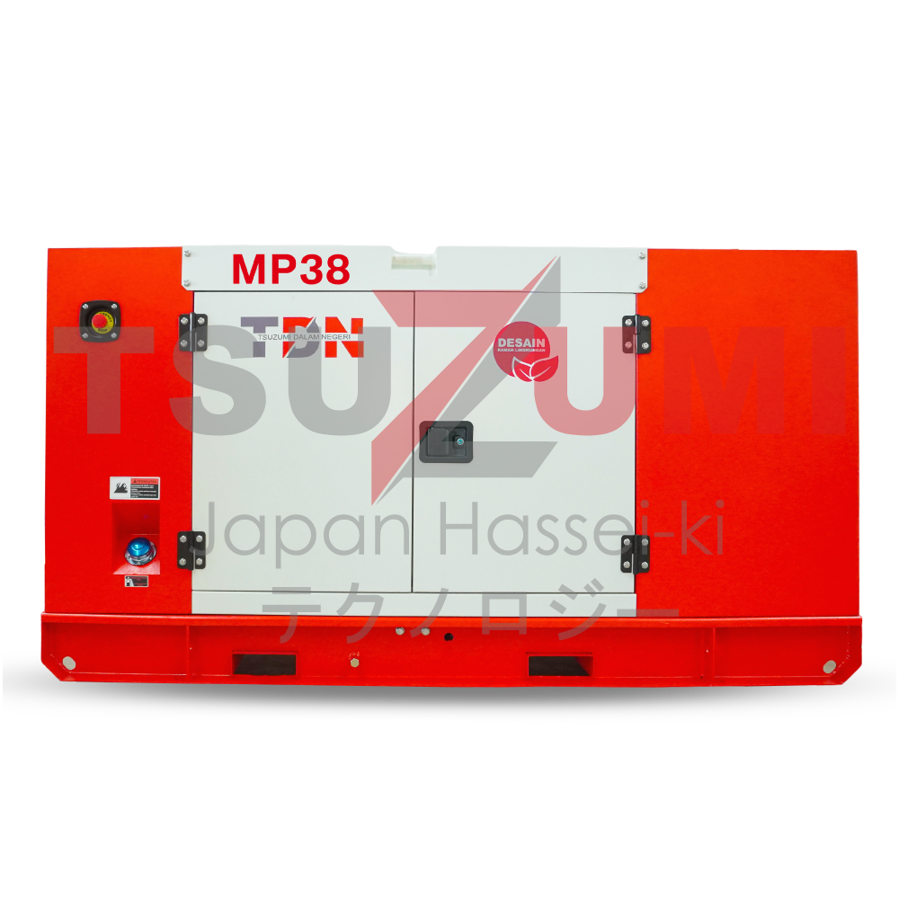 Genset Silent Diesel 30 Kw / 38 Kva Tsuzumi TDN-MP38