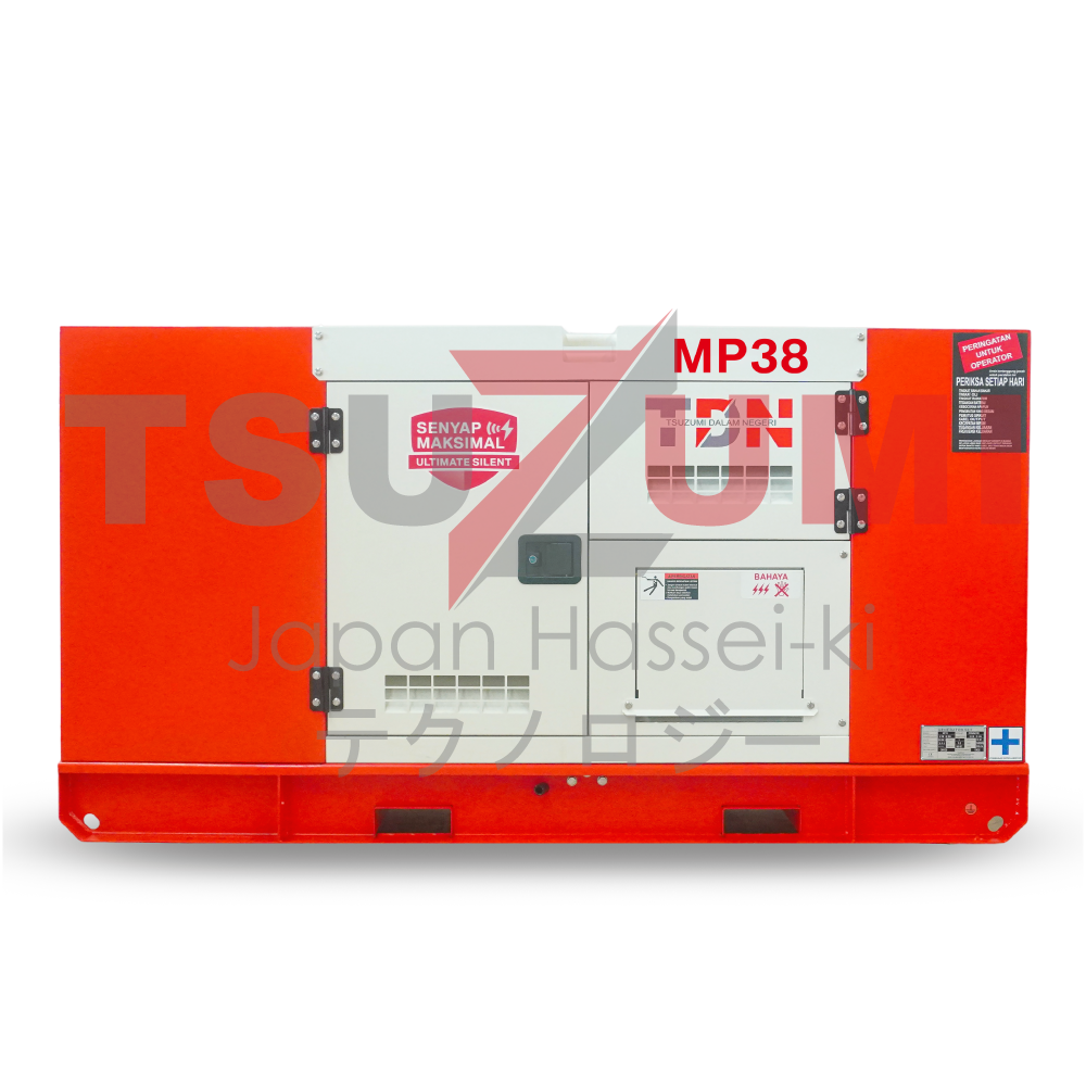 Genset Silent Diesel 30 Kw / 38 Kva Tsuzumi TDN-MP38