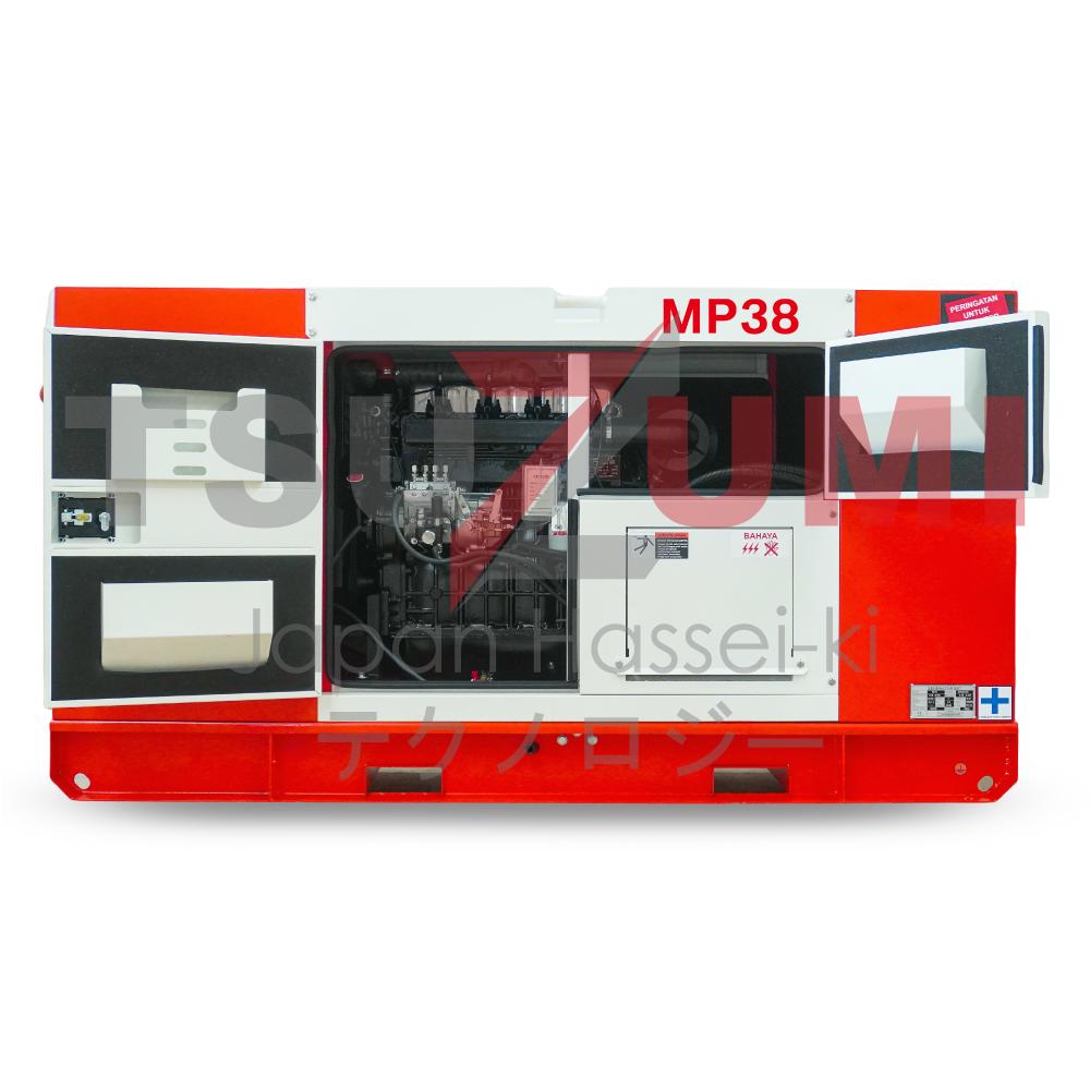 Genset Silent Diesel 30 Kw / 38 Kva Tsuzumi TDN-MP38