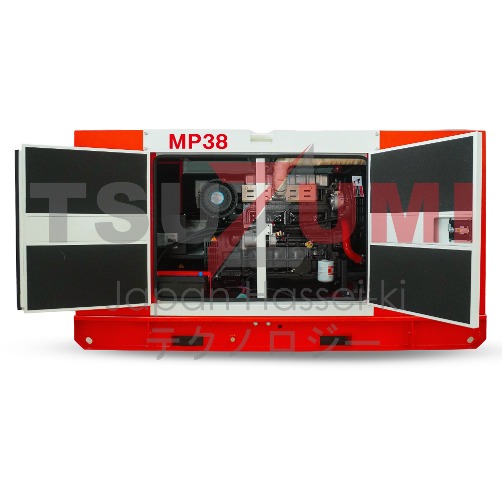 Genset Silent Diesel 30 Kw / 38 Kva Tsuzumi TDN-MP38