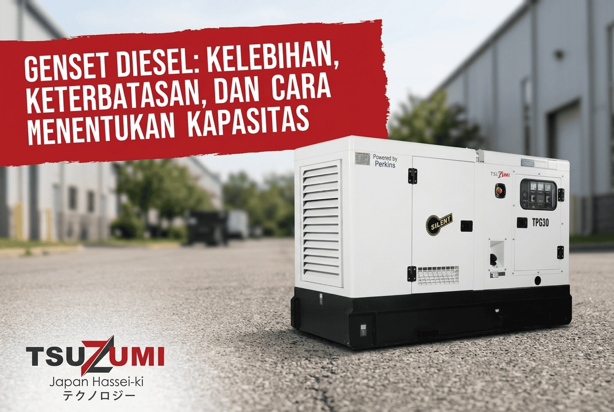 Genset Diesel: Kelebihan, Keterbatasan, dan Cara Menentukan Kapasitas