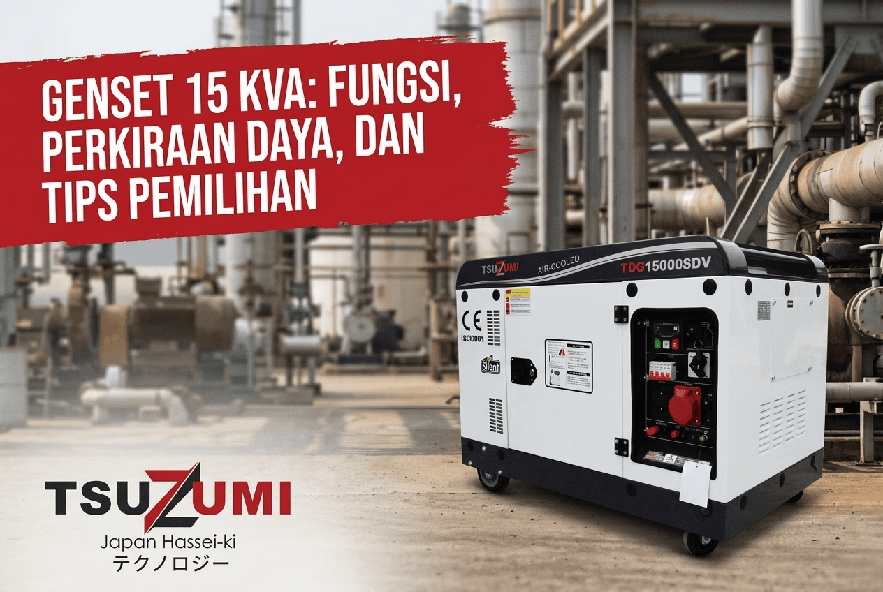 Genset 15 kVA: Fungsi, Perkiraan Daya, dan Tips Pemilihan