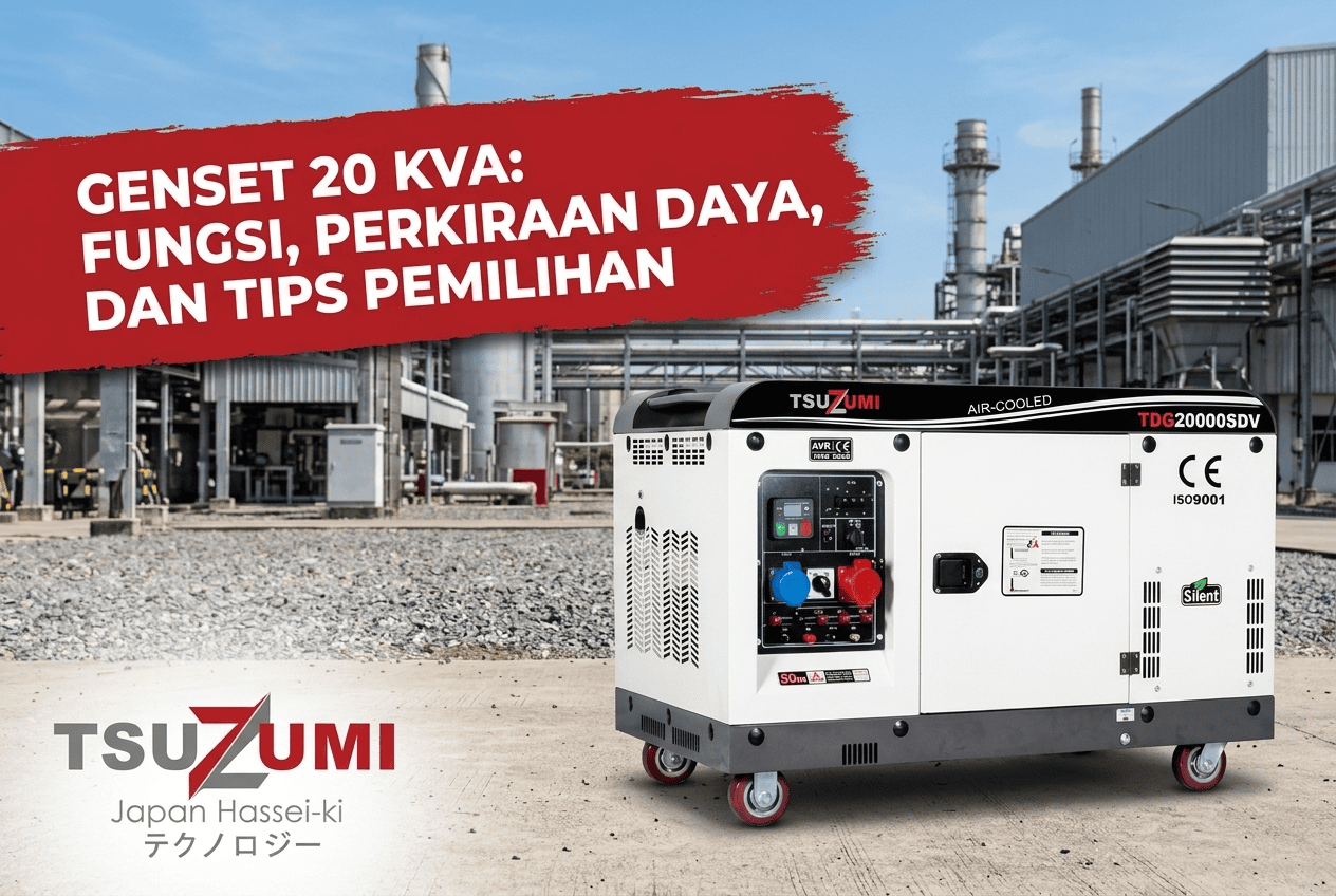 Genset 20 kVA: Fungsi, Perkiraan Daya, dan Tips Pemilihan